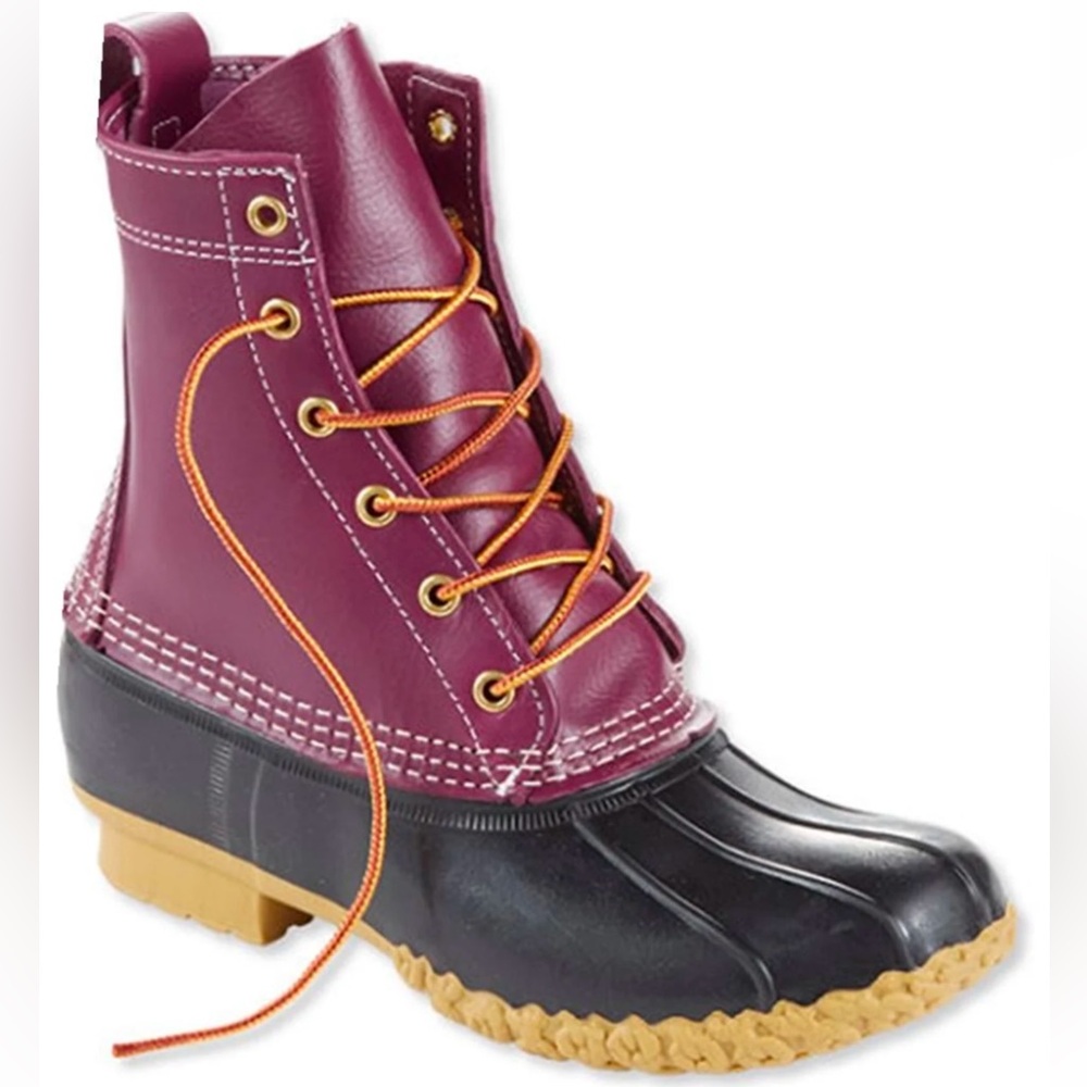 L.L. Bean ltd. Edition Duck Boots- Beautiful Plum color Women’s 10 M